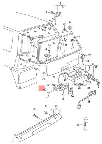 Genuine lid lock nos - genuine, vw