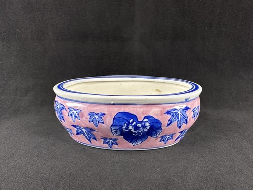 Vintage small oval chinoiserie - vintage,