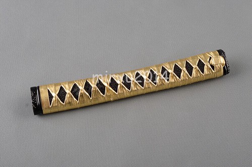 Black real rayskin handle - black,