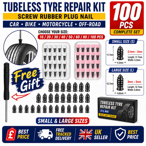 100pc set tyre repair kit - 100pc/set,
