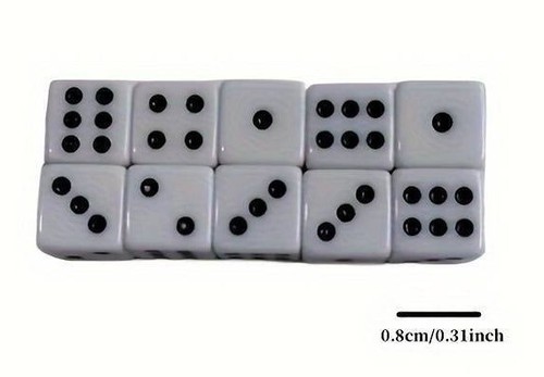 10pcs 8mm six sided - 10pcs,,