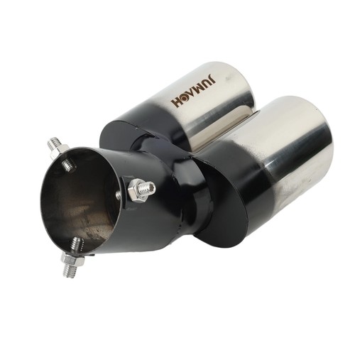 Curved car tailpipe twin - tailpipe,