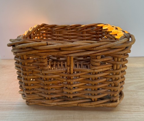 Ikea wicker basket square used - ikea,