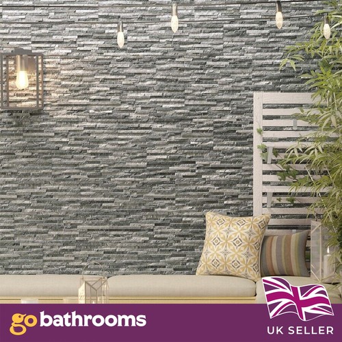 Avi split face tile - avi, grey