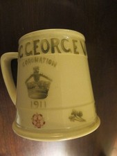 William Moorcroft Liberty & Co 1911 Coronation Mug King George V Queen Mary WM