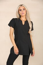 SPA Beauty &Hair Salon Hairdressing Uniform Nail Massage Therapist Tunic R 6 _20