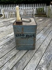 Esso Blue Paraffin Can Vintage