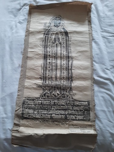 Brass rubbing 1930 - rubbing, thomas