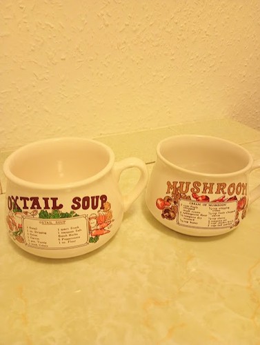 Vintage soup bowls - vintage,
