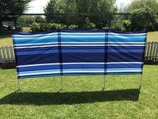 4 POLE WINDBREAKER BEACH HOLIDAY CAMPING SUN SHADE GARDEN SCREEN
