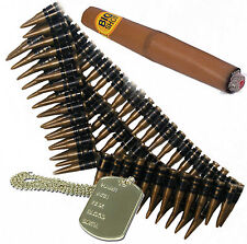 Bullet Belt, Dog Tag & Cigar