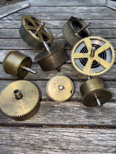 Brass steel clock - brass,