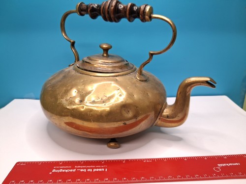 Antique brass kettle - antique,