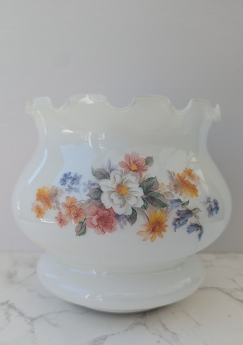 Vintage milk glass floral - vintage,