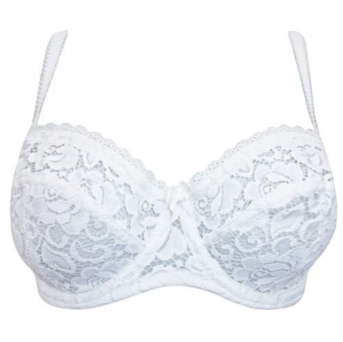 White floral lace - white,