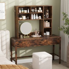 Brown Desktop Bookshelf Desk