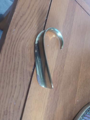 Vintage brass shoe horn - vintage,