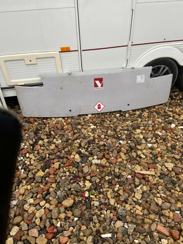 Caravan front gas locker - front,