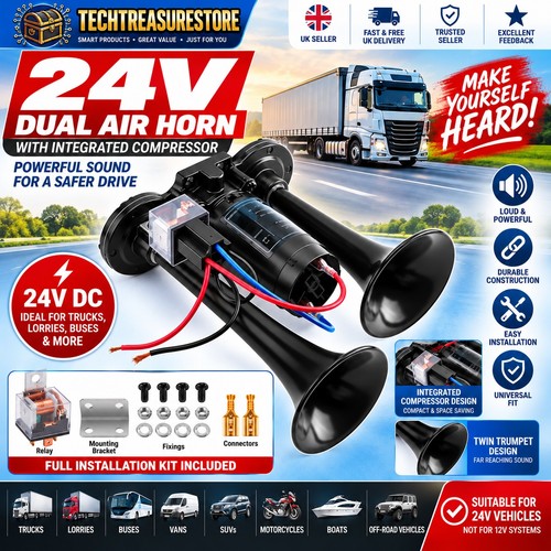 150db air horn 24v super - horn, loud