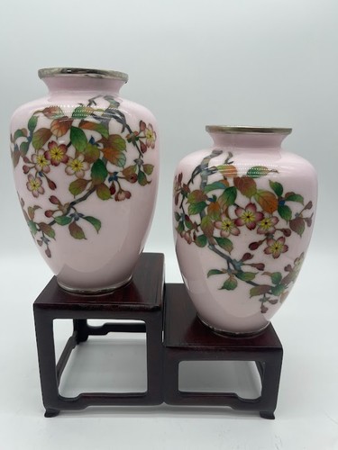 Pair japanese cloisonne - pair,