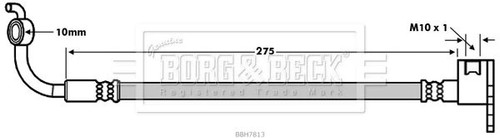 Borg beck bbh7813 - bbh7813, rear