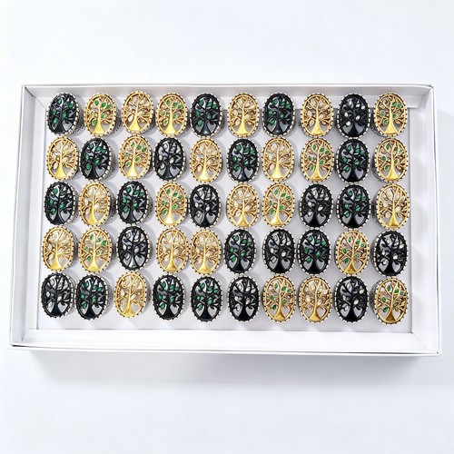 Pieces rings trees pattern - 20,