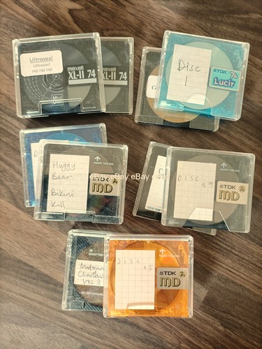 Lot used minidiscs - 10,
