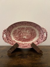 Masons Vista Pink Oval Serving