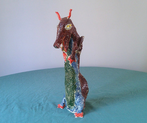 Unusual dragon sculpture - unusual, by