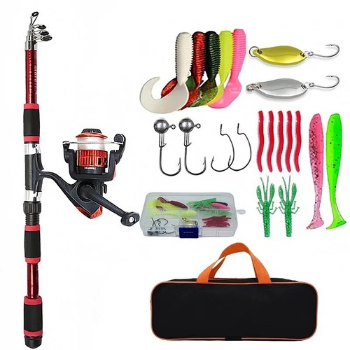 Fishing pole set - fishing,