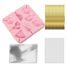  Lollipop Making Kit DIY Candy Mold Chocolate Moulds Molds Silicone