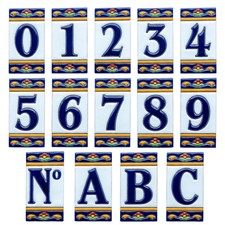 Marbella ceramic house number - marbella,