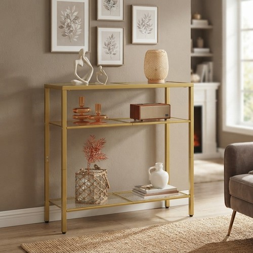 Stylish gold console table - stylish,