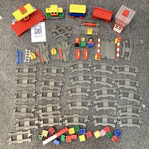 Lego duplo vintage grey track - vintage,
