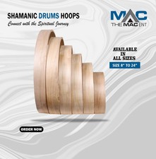 Shamanic Drum Hoops made of