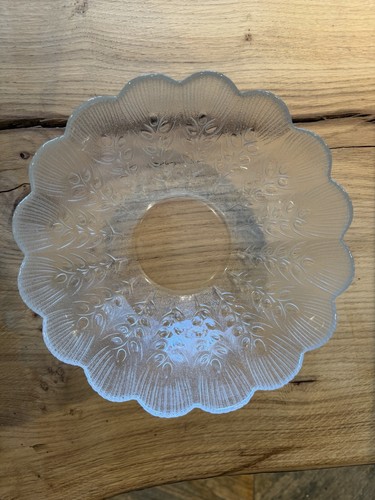 Vintage frosted pressed glass - frosted,