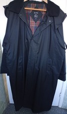Jack Murphy Coat Mens Plaid Lined Hooded Country Style Chest 54" Length 50" XXL