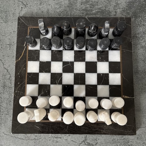 Vintage onyx marble chess set - onyx,
