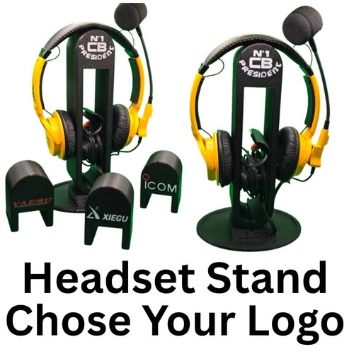Headset stand with - with, cable