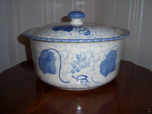 Poole pottery blue - pottery, vine