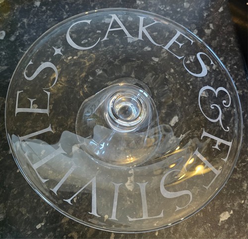 Emma bridgewater glass cake - bridgewater,