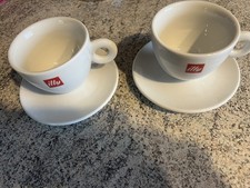 2 x illy Coffee Cups and Saucers  Cups IPA Italy