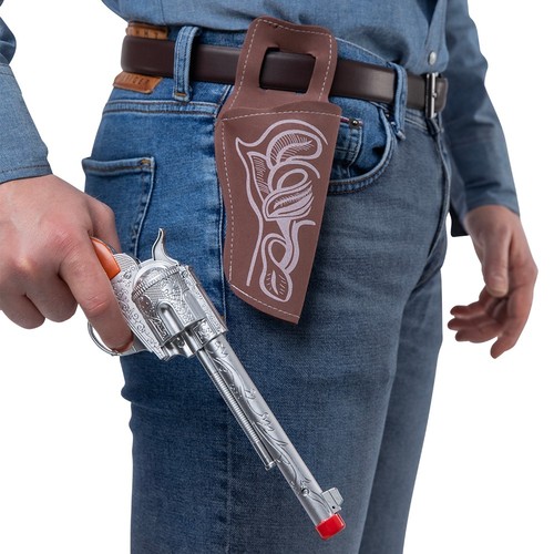 Wicked brown cowboy - brown, gun