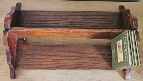 Antique oak desktop - desktop, book