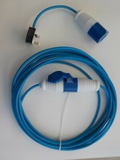 10M CARAVAN/CAMPING HOOK UP CABLE - 16A SITE EXTENSION LEAD with mains hook up