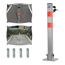 Folding Locking Parking Bollard Post Barrier Security Driveway Car Park Drive UK