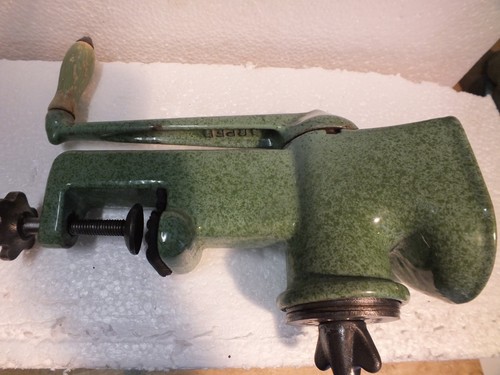 Vintage green enamel cast - , iron