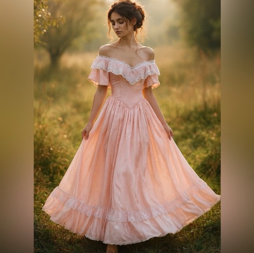 Vintage gunne sax pink lace - gunne,