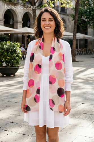 Long floaty silk scarf - long,