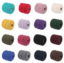 Colours braided 3mm macrame - braided,